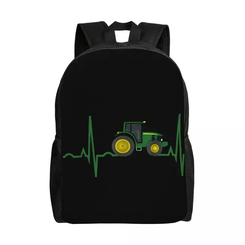 Women'S Fashion Backpack - Tractor Heartbeat Laptop Backpack Women Men