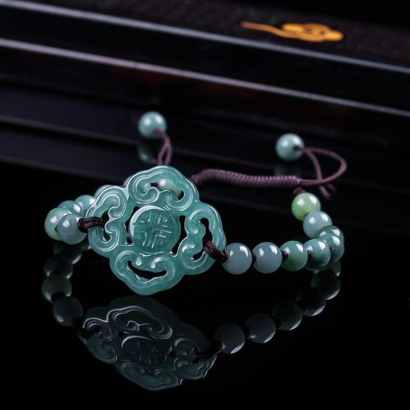 Women And Men Fashion - Natural Jadeite A-grade Bracelet Original Design