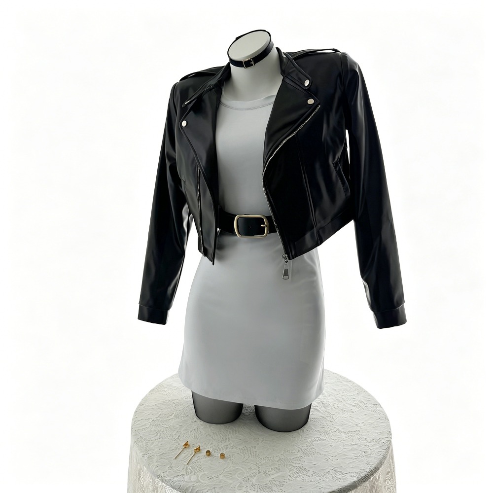 Women Fashion Jackets - Smoking Behind the Supermarket with You