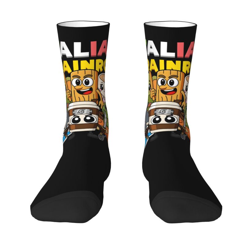 Women'S Fashion Socks - Custom Italian Brainrot Dress Socks Mens