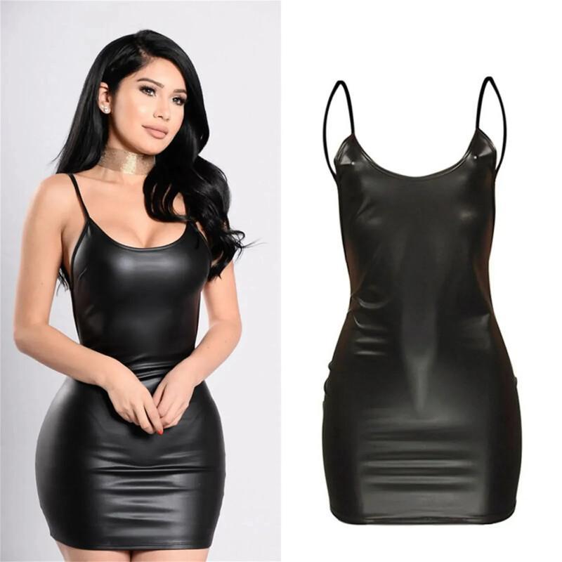 Bodycon Dress Women - Hot Sell Plus Size Black Faux