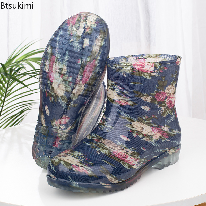 Women Fashion Online - Fashion Women's Waterproof Rain Boots Warm