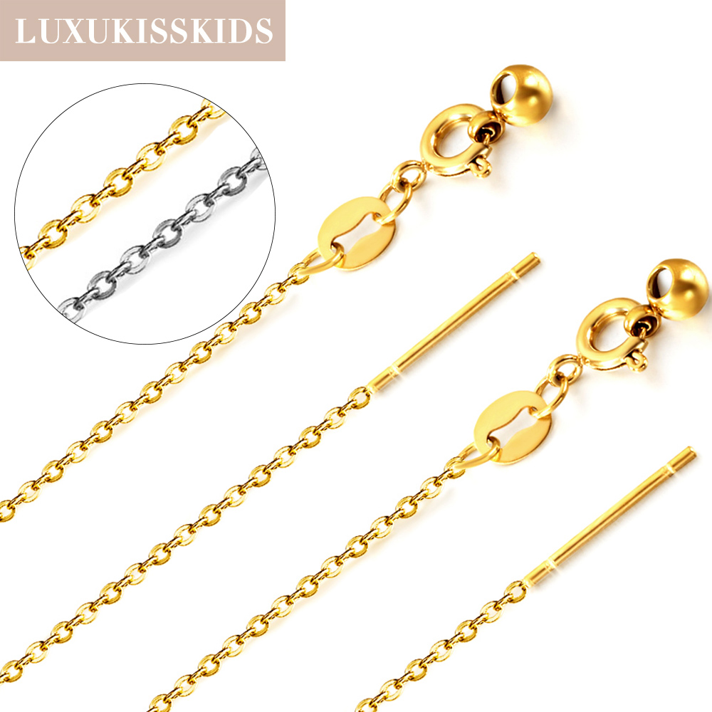 Women'S Fashion Show 2022 - LUXUKISSKIDS 1mm O Chain Necklaces Jewelry