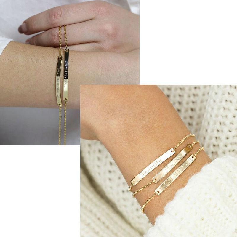 Elegant Personalized ID Bar Br - Women Fashion Quotes ulasan dan harga