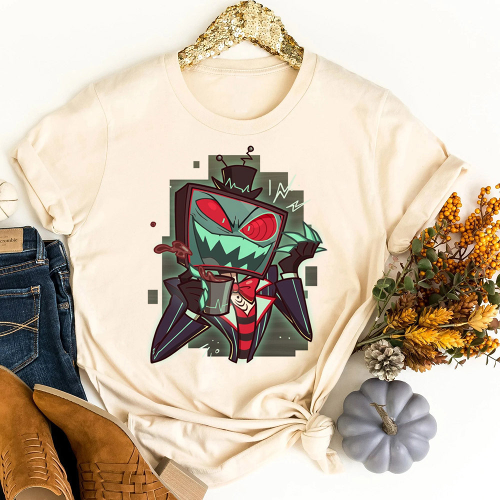 Hazbin Hotel t-shirt shoujo ko - Women Fashion 80S ulasan dan harga