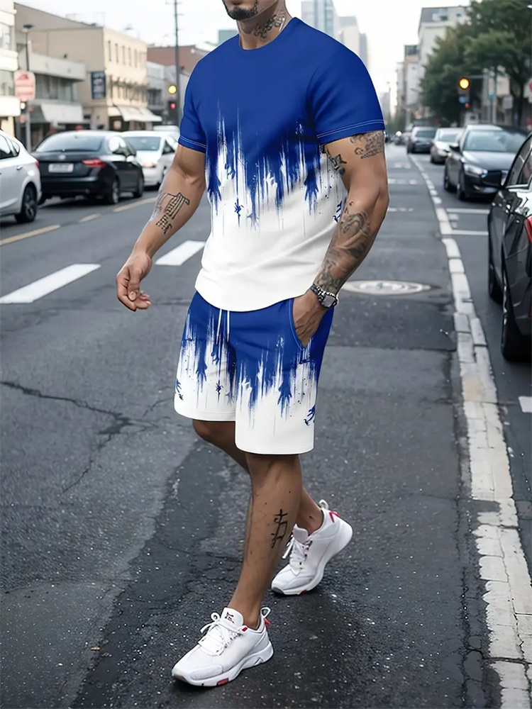 Men Women Gradient Texture T-s - Women And Men Fashion ulasan dan harga