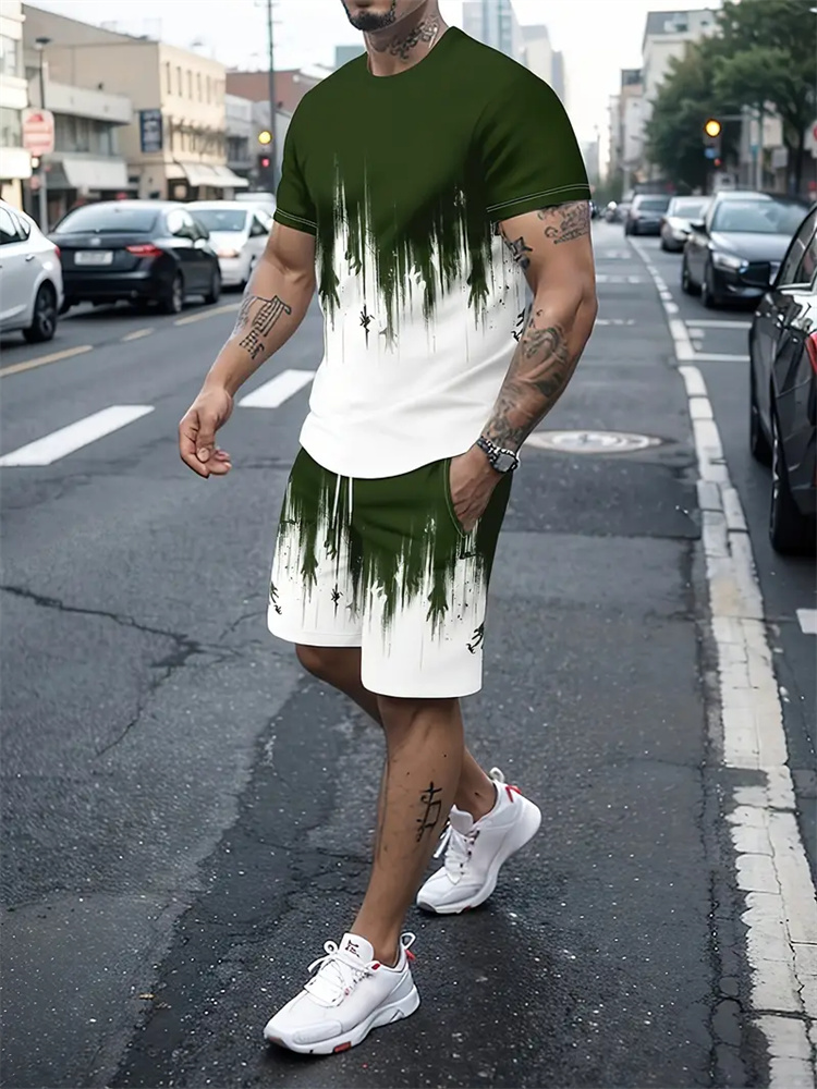 Men Women Gradient Texture T-s - Women And Men Fashion ulasan dan harga