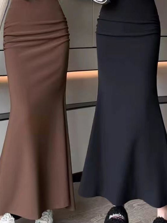 Fashionable Korean Style Pure  - A-Line Skirt Midi ulasan dan harga