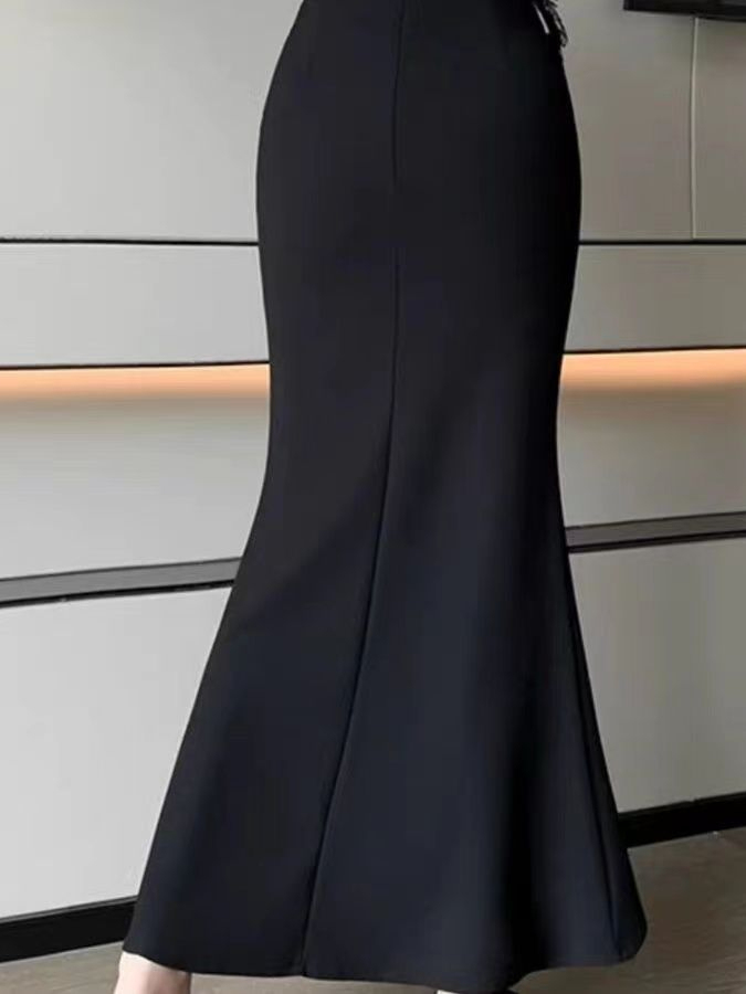 Fashionable Korean Style Pure  - A-Line Skirt Midi ulasan dan harga