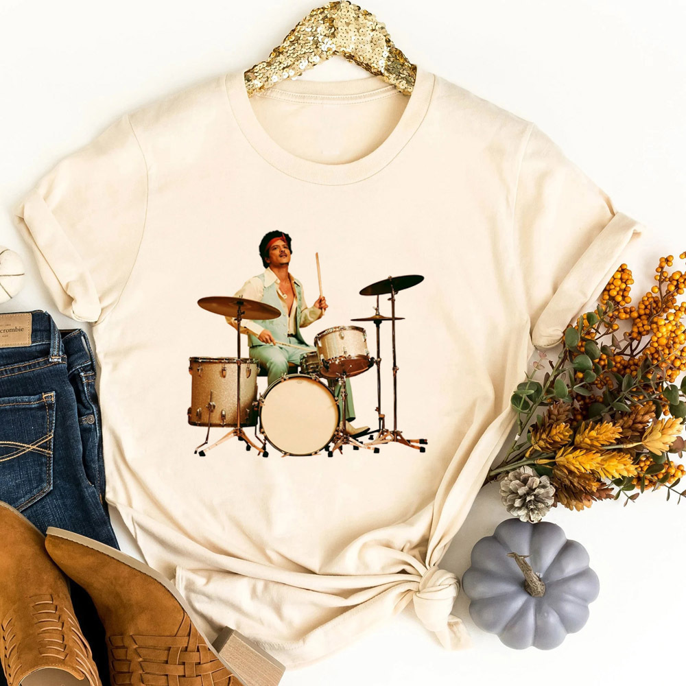 Bruno Mars shirt women gothic  - Women Fashion 80S ulasan dan harga