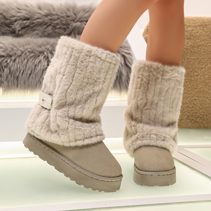 Winter Fashion Knitted Ribbed  - Women Fashion Online ulasan dan harga