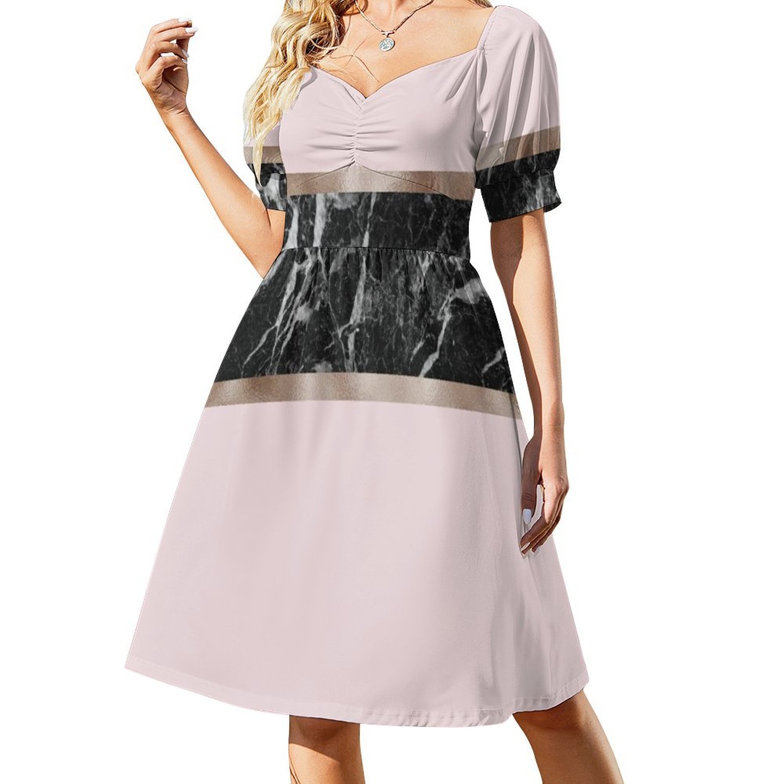 Strawberries And Cream-Black M - Women Fashion Gown ulasan dan harga