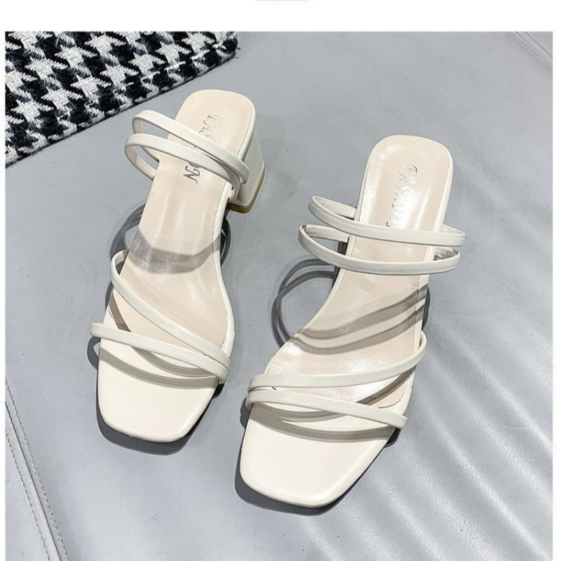 Plus Size Thick Heel Sandals W - Women Fashion Online ulasan dan harga