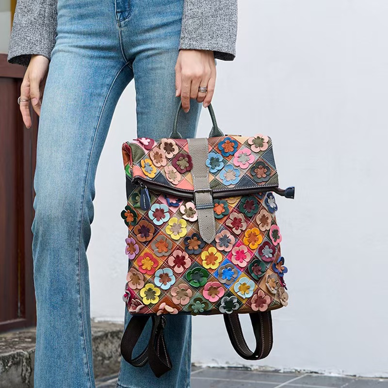 Vintage Women Genuine Leather  - Women'S Fashion Backpack ulasan dan harga