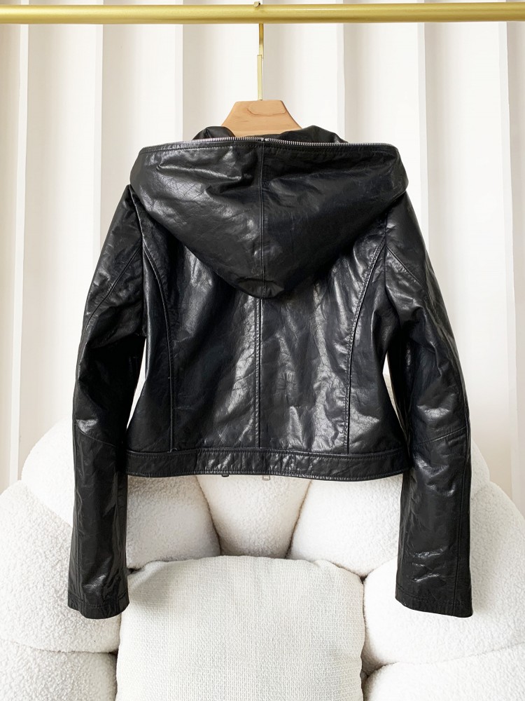 Autumn Casual Women Fashion Zi - Women'S Fashion Leather Jacket ulasan dan harga