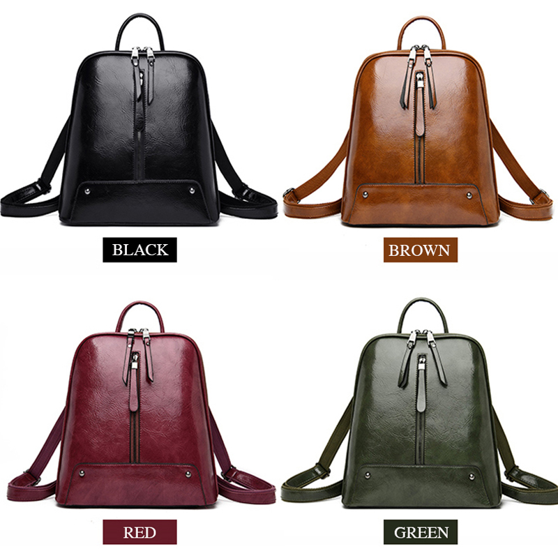 Women Leather Backpack Fashion - Women Fashion Online ulasan dan harga