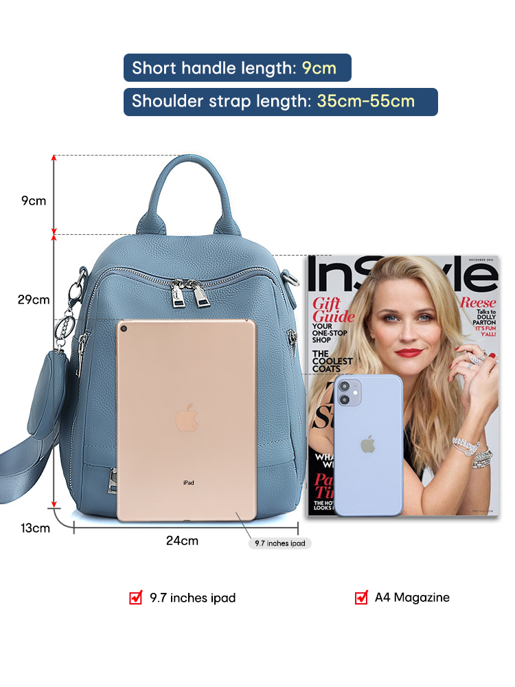 Zency Women's Genuine Leather  - Women'S Fashion Backpack ulasan dan harga