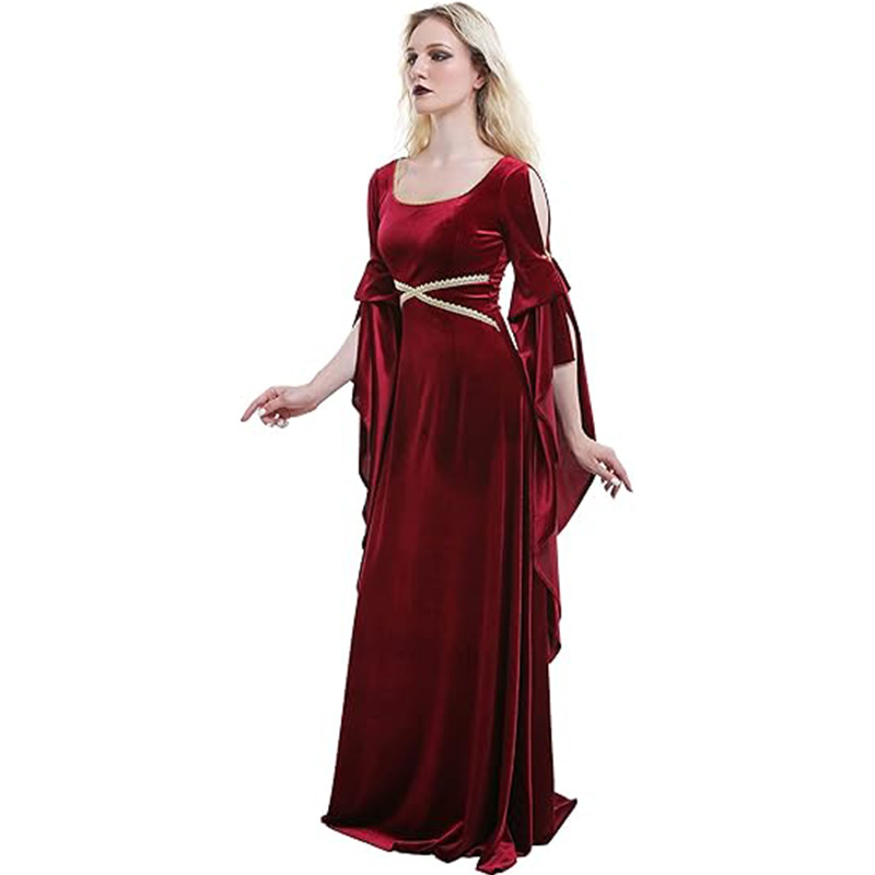 Women Medieval Dress Red Queen - Women Fashion Reddit ulasan dan harga