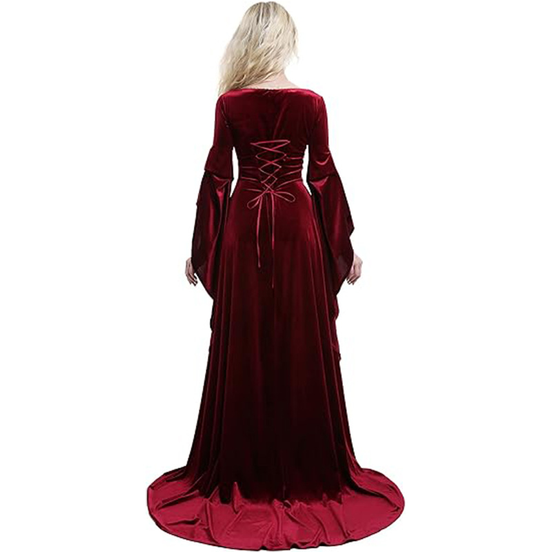 Women Medieval Dress Red Queen - Women Fashion Reddit ulasan dan harga