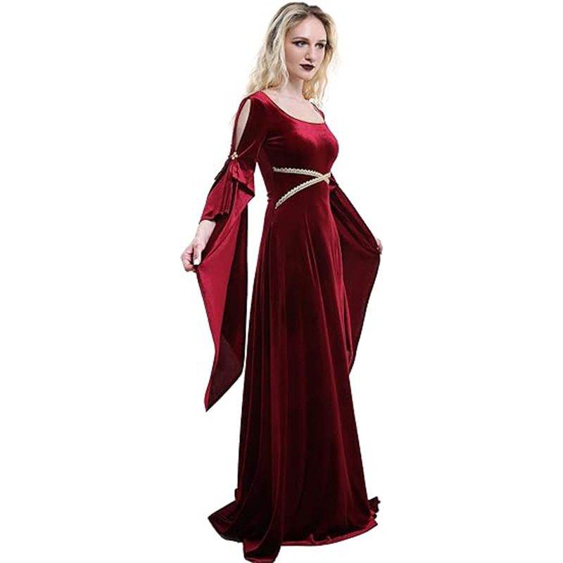 Women Medieval Dress Red Queen - Women Fashion Reddit ulasan dan harga