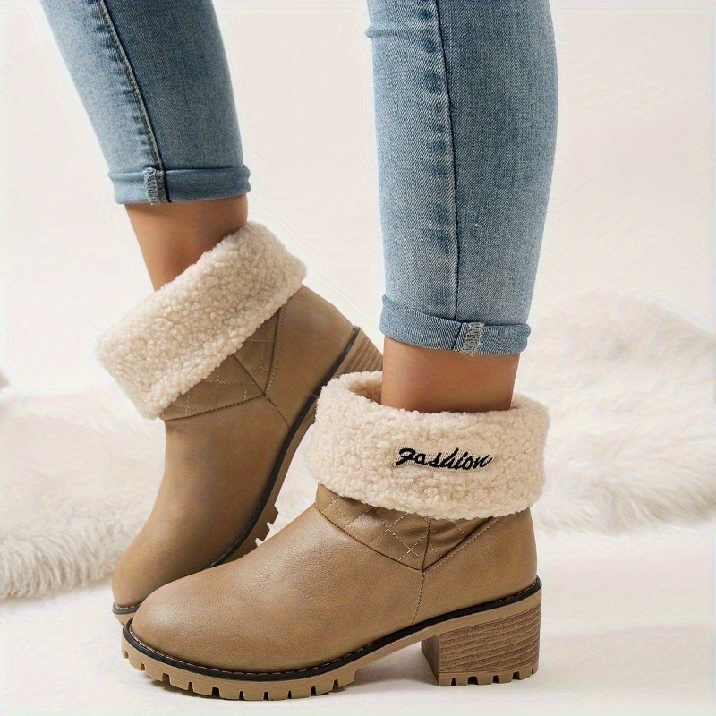 Winter New Foldable Cuff Fleec - Women Fashion Online ulasan dan harga