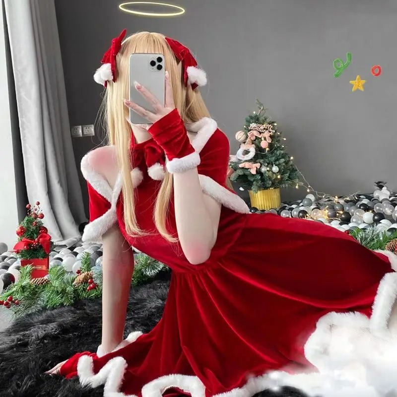 Christmas Cosplay Costume Dres - Women Fashion Reddit ulasan dan harga