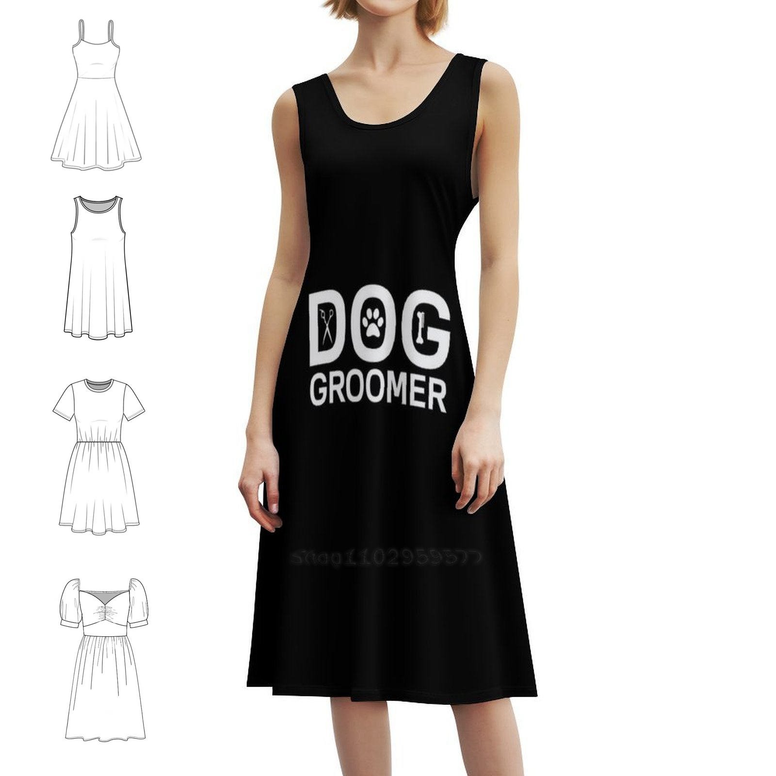 Dog Groomer Boho Chic Dress El - Women Fashion Gown ulasan dan harga