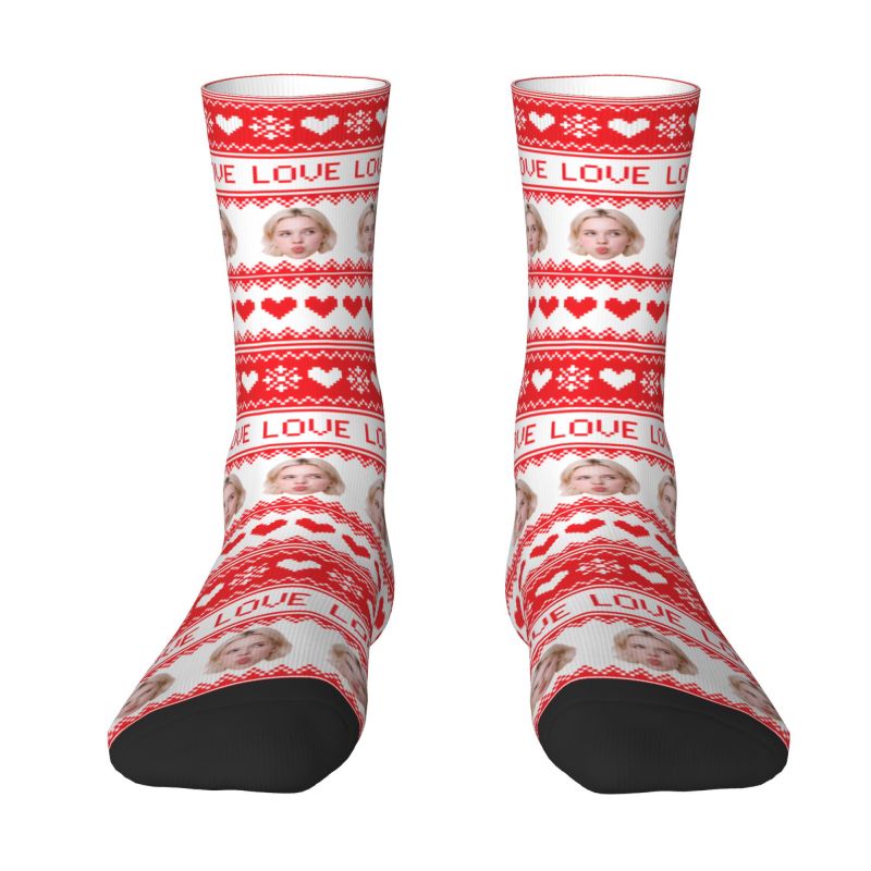Christmas Personalized Custom  - Women'S Fashion Socks ulasan dan harga