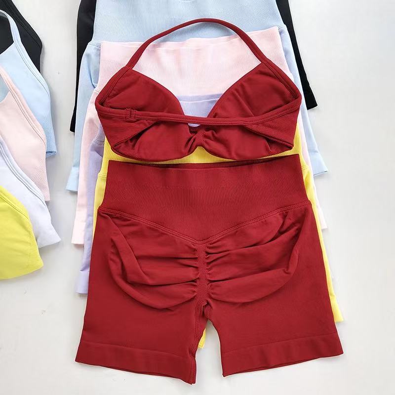 HISTELLO Sports Set  Piece Wom - Bra Top Seamless ulasan dan harga
