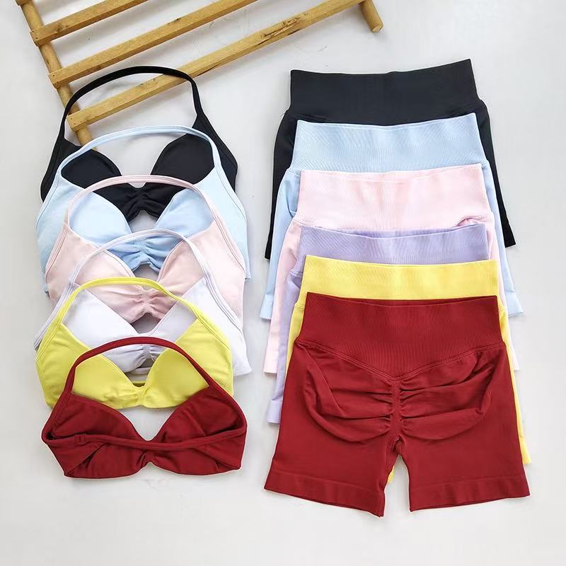 HISTELLO Sports Set  Piece Wom - Bra Top Seamless ulasan dan harga