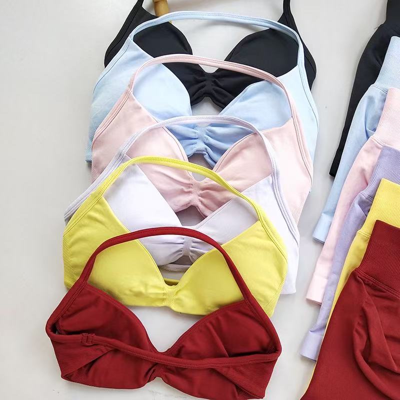 HISTELLO Sports Set  Piece Wom - Bra Top Seamless ulasan dan harga