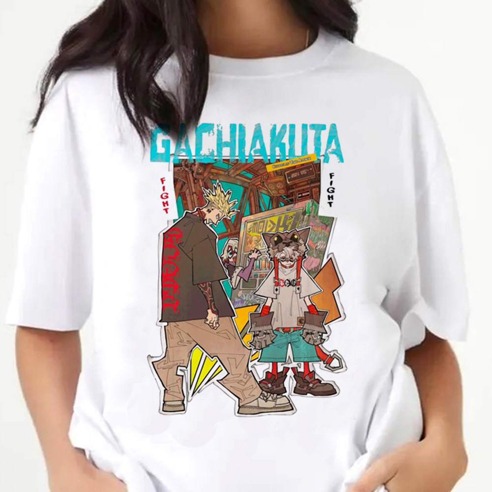 Gachiakuta t-shirt female part - Women Fashion 80S ulasan dan harga