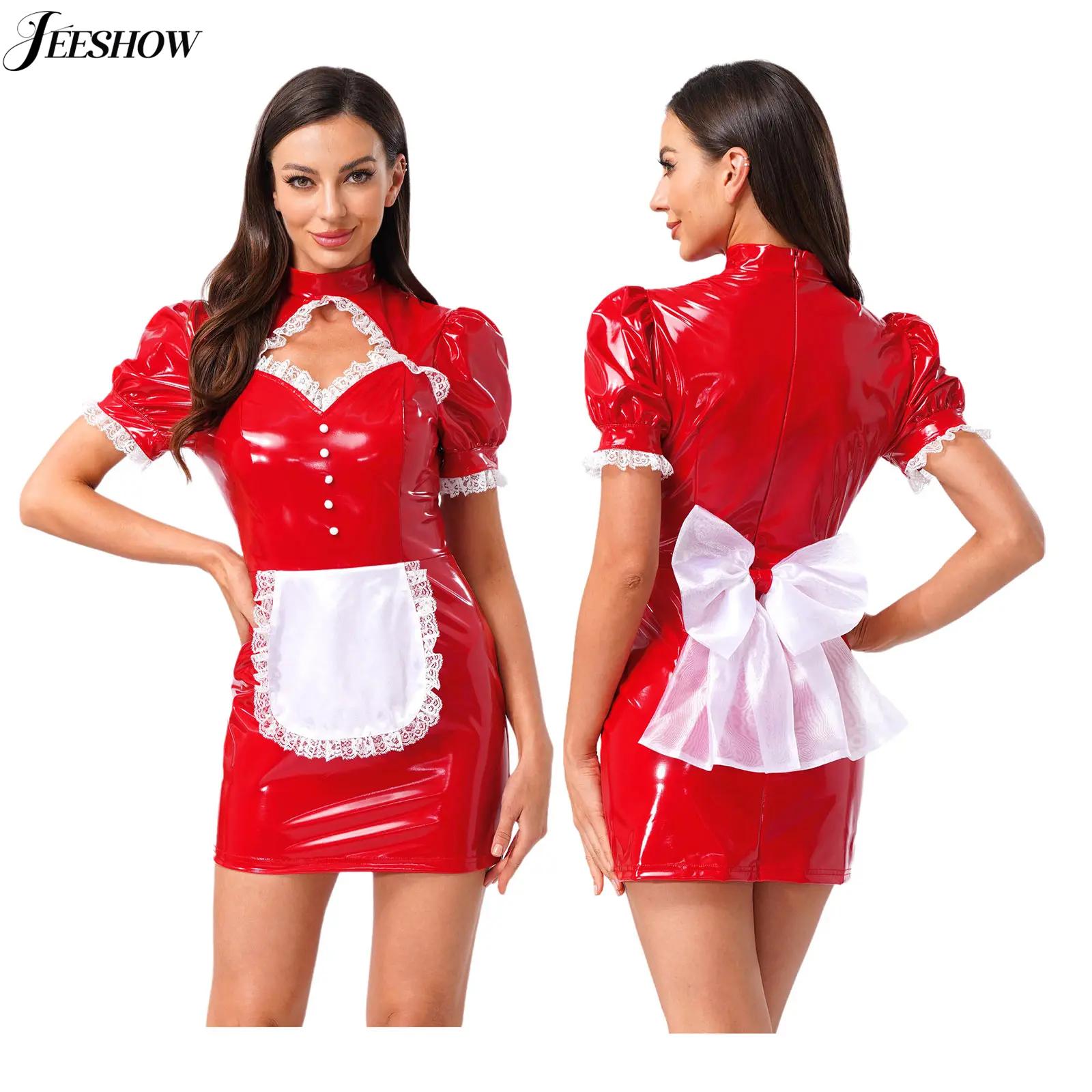 Womens French Maid Costume Pat - Bodycon Dress Women ulasan dan harga
