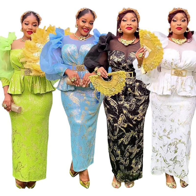 2025 New Women African Party D - Women Fashion Gown ulasan dan harga