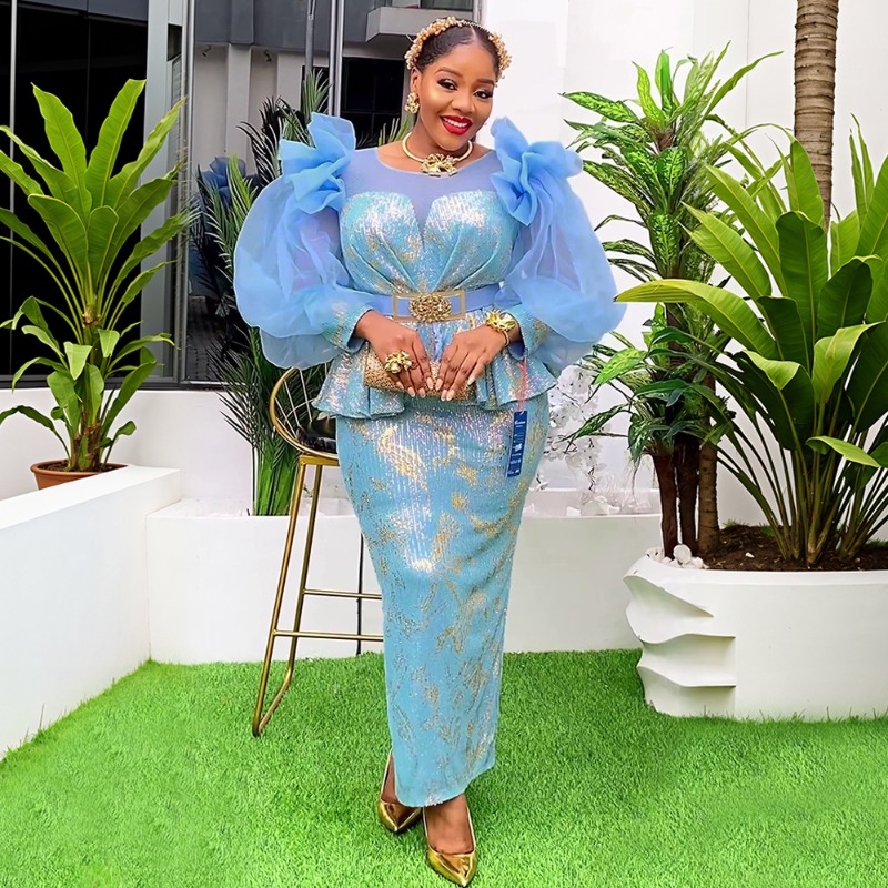 2025 New Women African Party D - Women Fashion Gown ulasan dan harga