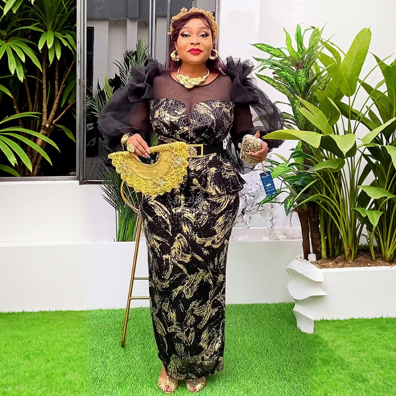 2025 New Women African Party D - Women Fashion Gown ulasan dan harga