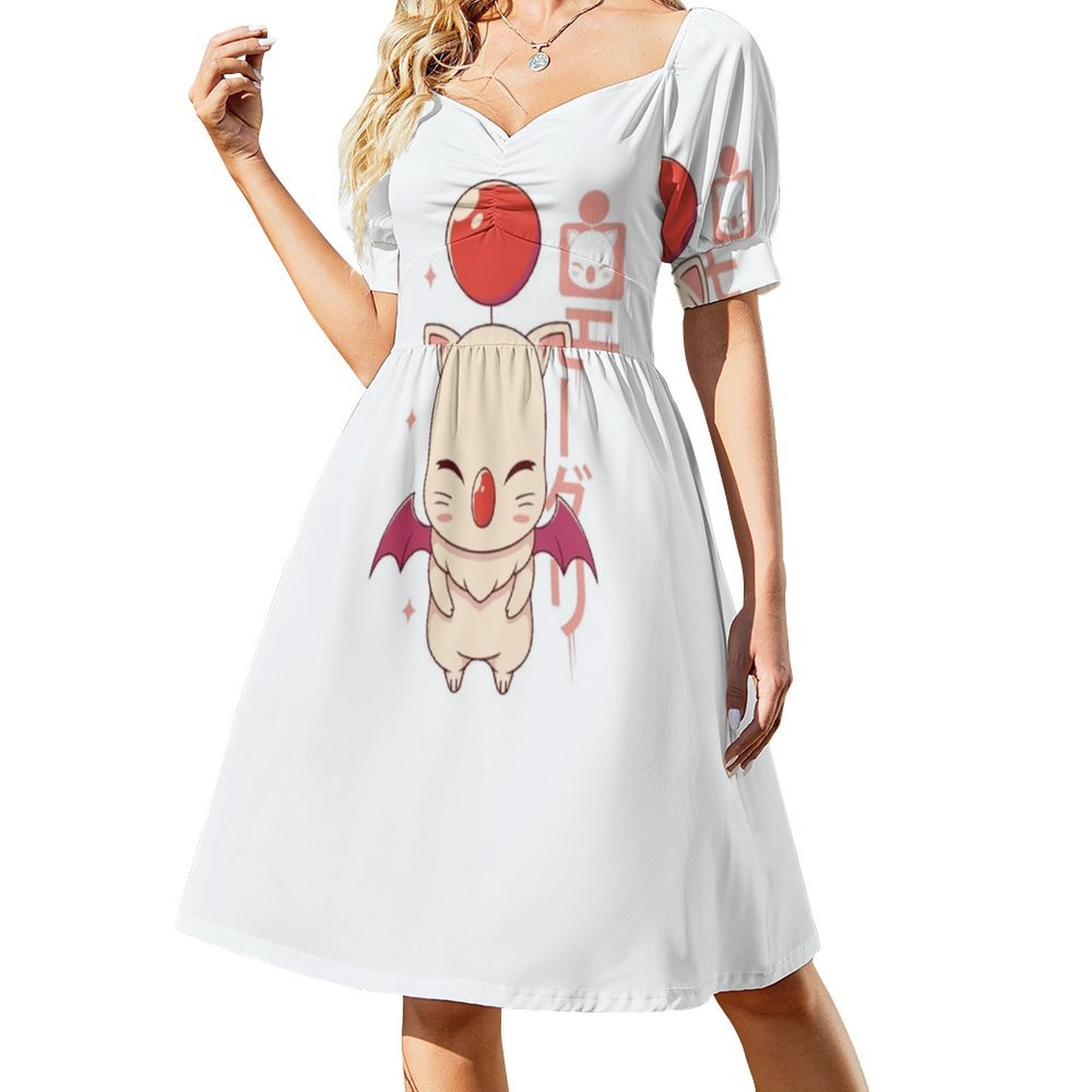 Moogle Kupo! Boho Chic Dress E - Women Fashion Gown ulasan dan harga