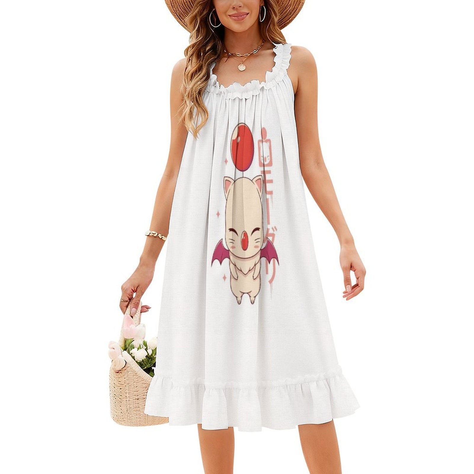 Moogle Kupo! Boho Chic Dress E - Women Fashion Gown ulasan dan harga