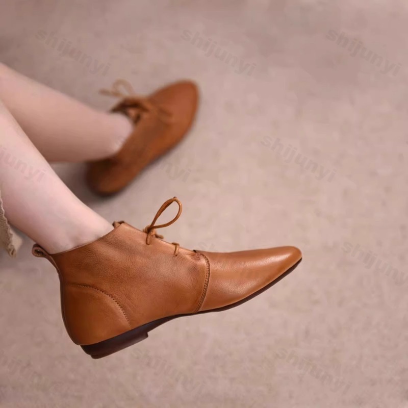 Women Short Boots 2025 Leather - Women'S Fashion Trends 2025 ulasan dan harga