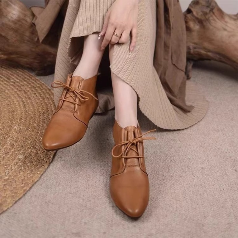 Women Short Boots 2025 Leather - Women'S Fashion Trends 2025 ulasan dan harga