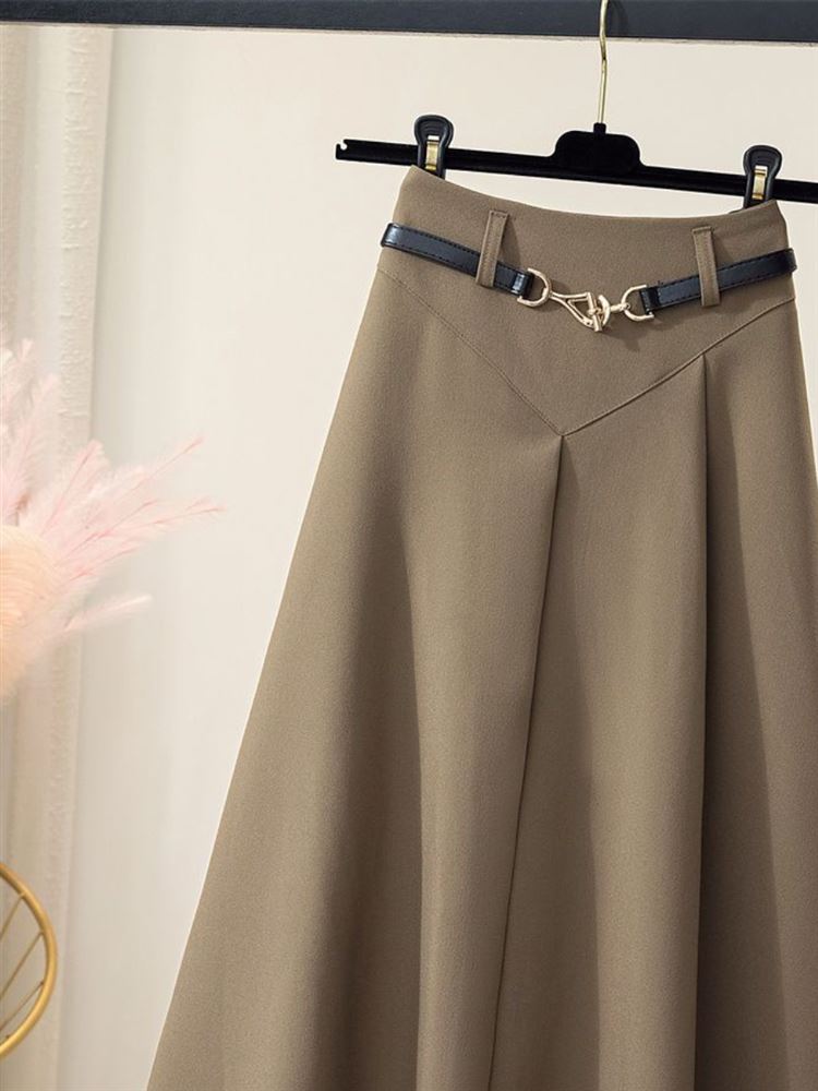 Spring Autumn New Style Women' - A-Line Skirt Midi ulasan dan harga