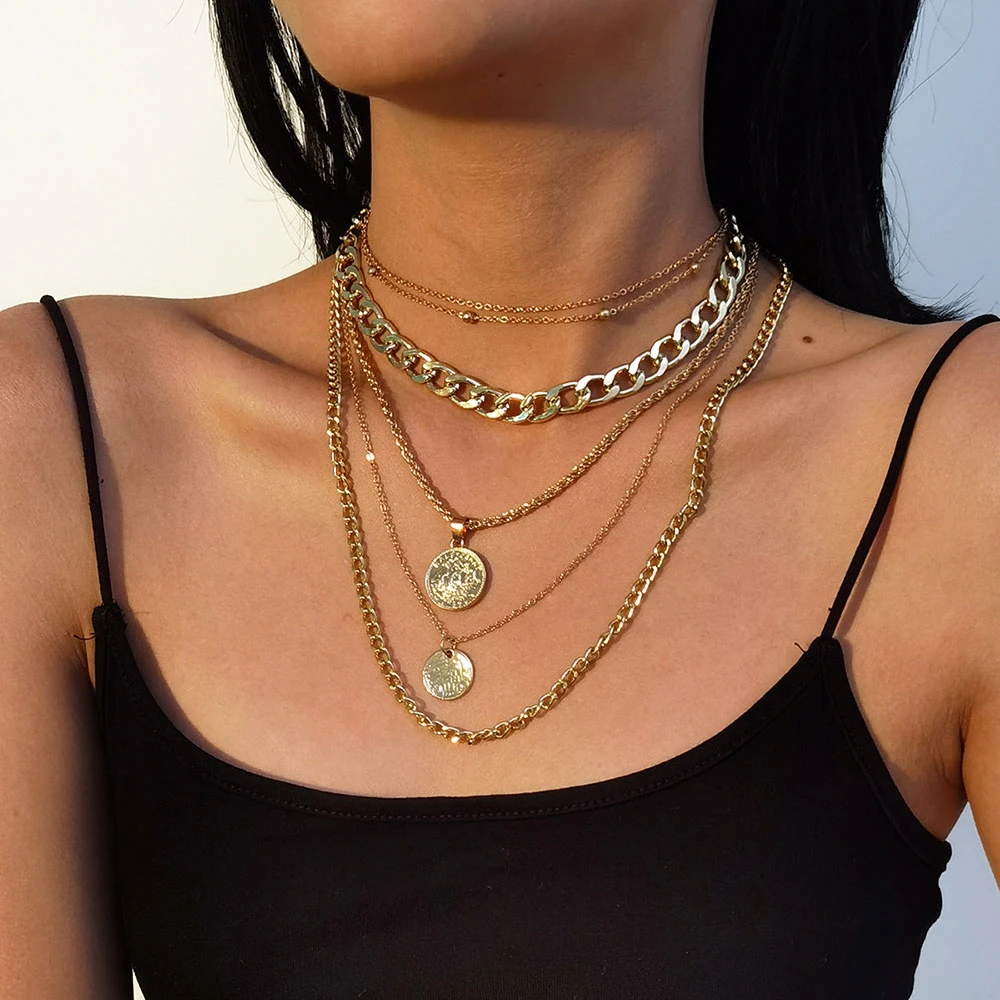 2022 Collar Punk Thick Chain G - Women'S Fashion Show 2022 ulasan dan harga