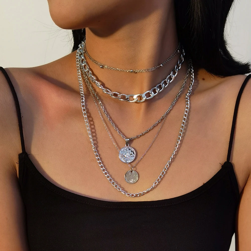 2022 Collar Punk Thick Chain G - Women'S Fashion Show 2022 ulasan dan harga