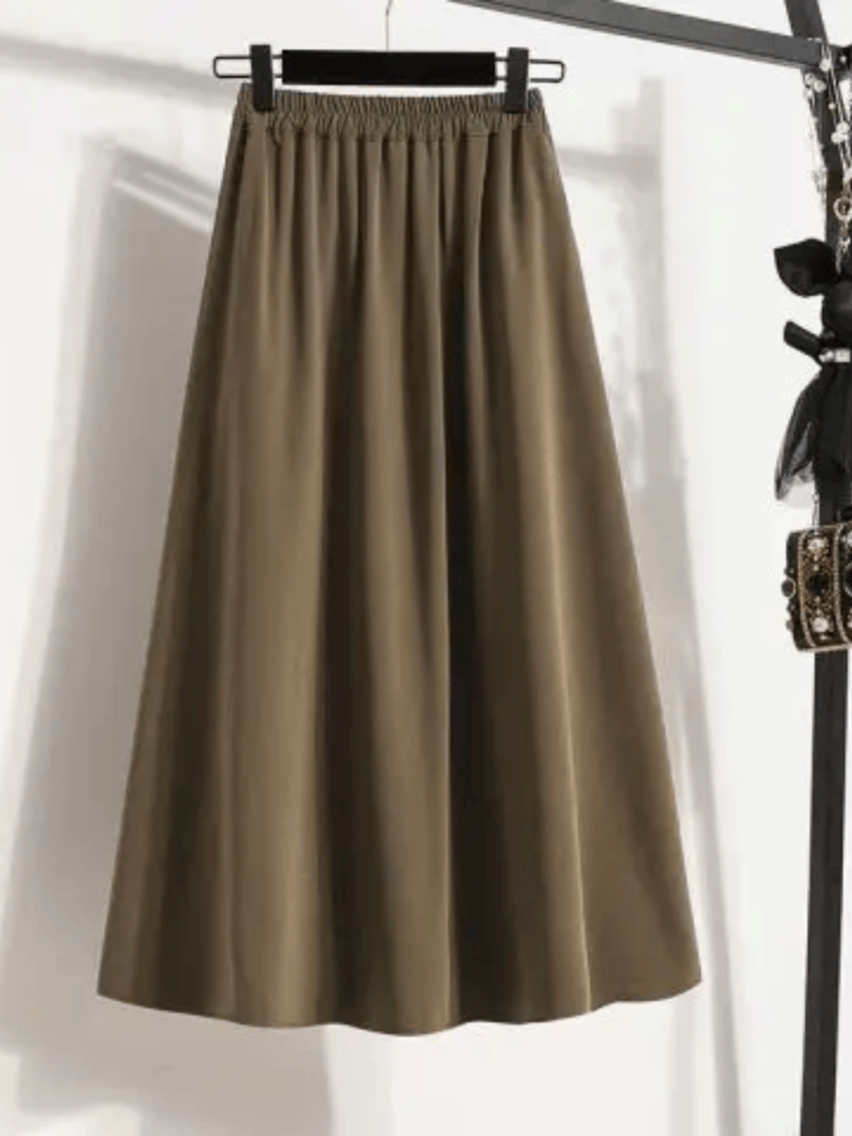 plus Size Midi Skirt Women's S - A-Line Skirt Midi ulasan dan harga