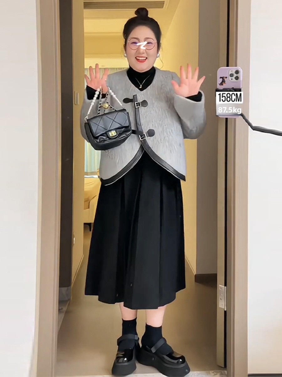 plus Size Business Casual Midi - A-Line Skirt Midi ulasan dan harga