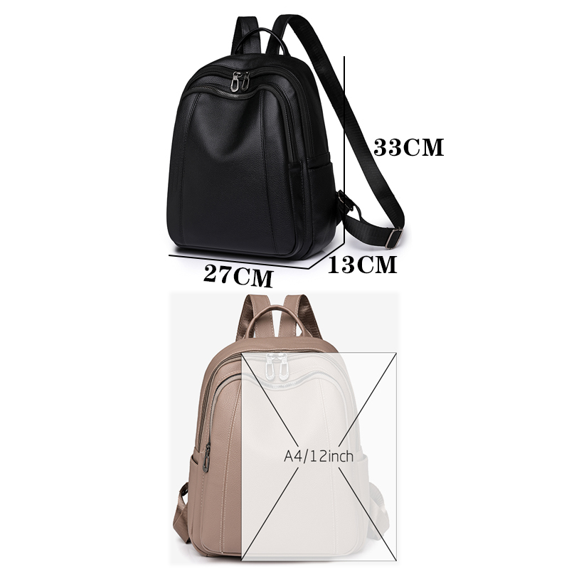 High Quality Leather Backpack  - Women Fashion Online ulasan dan harga