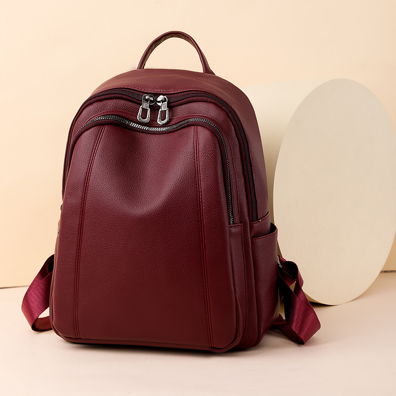 High Quality Leather Backpack  - Women Fashion Online ulasan dan harga