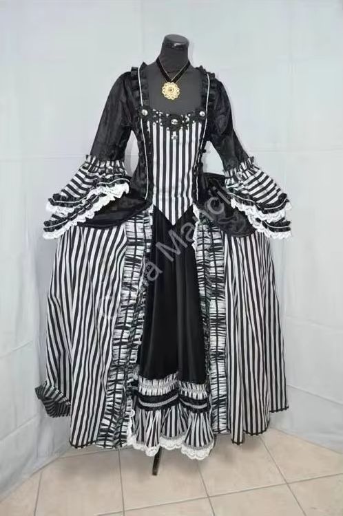 1700s Rococo Black And White S - Women Fashion Gown ulasan dan harga