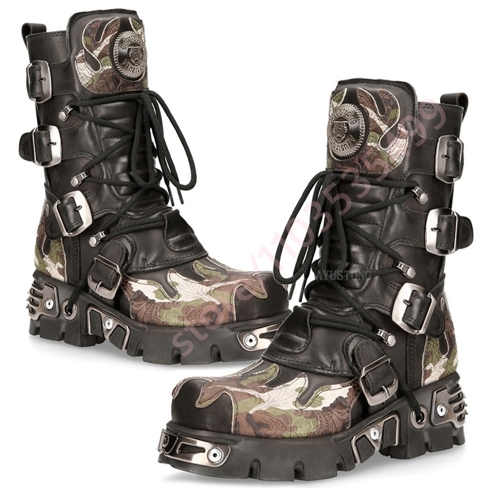 Punk Rock Camouflage Belt Buck - Women'S Fashion Trends 2025 ulasan dan harga