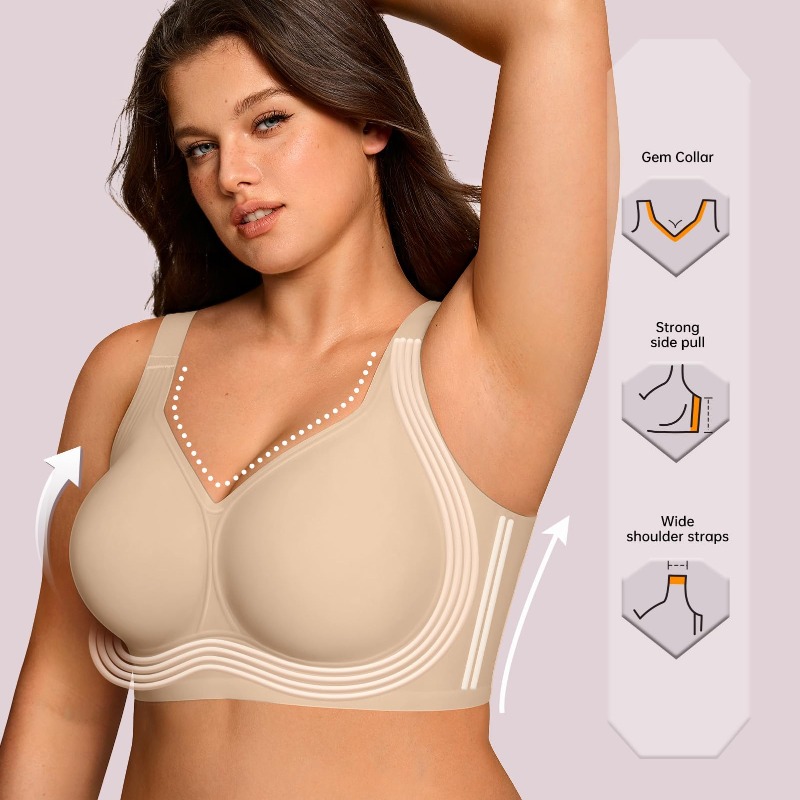 Plus Size Wireless Jelly Bra W - Bra Top Seamless ulasan dan harga